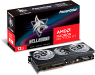 PowerColor AMD Radeon RX 7700XT 12GB GDDR6 Hellhound HDMI 3xDP - RX7700XT 12G-L/OC