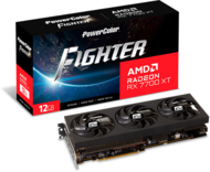 PowerColor AMD Radeon RX 7700XT 12GB GDDR6 Fighter HDMI 3xDP - RX7700XT 12G-F/OC