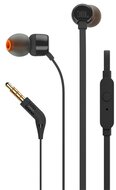 JBL T160 fülhallgató SZTEREO (3.5mm jack, mikrofon, felvevő gomb, lapos kábel) FEKETE