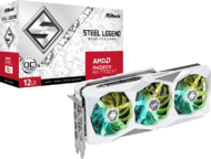 ASRock AMD Radeon RX 7700XT 12GB GDDR6 Steel Legend 12GB OC HDMI 3xDP - RX7700XT SL 12GO