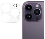 Kameravédő üveg (karcálló, 0.3mm, 9H, NEM íves) ÁTLÁTSZÓ - Apple iPhone 15 Pro Max