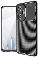 Szilikon telefonvédő (közepesen ütésálló, légpárnás sarok, karbon minta) FEKETE - OnePlus Nord CE 3 Lite 5G
