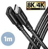 Axagon BUCM32-CF10AB 1m USB C fekete hosszabbító kábel