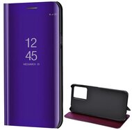 Tok álló (aktív FLIP, oldalra nyíló, asztali tartó funkció, tükrös felület, Mirror View Case) LILA - Xiaomi Redmi Note 12 4G