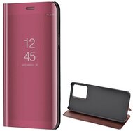 Tok álló (aktív FLIP, oldalra nyíló, asztali tartó funkció, tükrös felület, Mirror View Case) ROZÉARANY - Xiaomi Redmi Note 12 4G