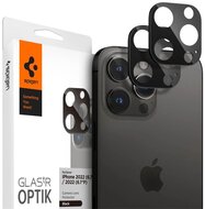 SPIGEN OPTIK kameravédő üveg 2db (lekerekített szél, karcálló, 9H) FEKETE - Apple iPhone 14 Pro,Apple iPhone 14 Pro Max