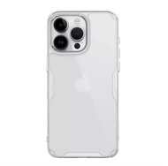 NILLKIN NATURE PRO műanyag telefonvédő (szilikon keret, közepesen ütésálló, légpárnás sarok) ÁTLÁTSZÓ - Apple iPhone 15 Pro Max