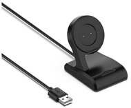 Asztali töltő USB (100cm kábel) FEKETE - Amazfit GTR 42mm,Amazfit GTR 47mm,Amazfit GTS,Amazfit T-Rex