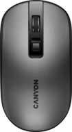 CANYON MW-18, 2.4GHz Wireless Rechargeable Mouse with Pixart sensor, 4keys, Silent switch for right/left keys,Add NTC DPI: 800/1200/1600, Max. usage 50 hours for one time full charged, 300mAh Li-poly battery, Dark grey, cable length 0.6m, 116.4*63.3*