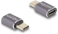 Delock USB Adapter 40 Gbps USB Type-C PD 3.0 100 W csatlakozódugóval - csatlakozóhüvellyel, portkímélővel 8K 60 Hz fém