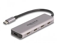 Delock USB 5 Gbps Tetején 4 USB porttal rendelkező USB Type-C hub USB Type-C csatlakoztatóval