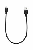 Kábel USB A-microB 0,30m Textil Fekete Verbatim 48866