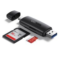 UGREEN adapter (USB - Type-C, TF/SD kártyaolvasó, OTG, adatátvitel és töltés) FEKETE