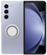 SAMSUNG műanyag telefonvédő (ultravékony, telefontartó gyűrű, kitámasztó) ÁTLÁTSZÓ - Samsung Galaxy Z Fold5 5G (SM-F946)