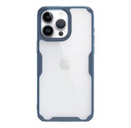 NILLKIN NATURE PRO műanyag telefonvédő (szilikon keret, közepesen ütésálló, légpárnás sarok) SÖTÉTKÉK - Apple iPhone 15 Pro