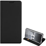 DUX DUCIS SKIN PRO tok álló, bőr hatású (FLIP, oldalra nyíló, bankkártya tartó, asztali tartó funkció) FEKETE - Xiaomi 13 Lite