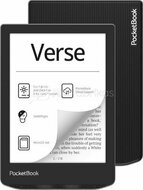 POCKETBOOK e-Reader - PB629 VERSE Mist Grey (6"E Ink Carta, Cpu: 1GHz,512MB,8GB,1500mAh, wifi,mSD, kép megvilágítás)