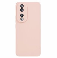 Szilikon telefonvédő (matt) RÓZSASZÍN - Honor 90 5G