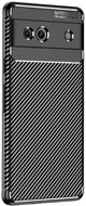 Szilikon telefonvédő (közepesen ütésálló, légpárnás sarok, karbon minta) FEKETE - Google Pixel 7a