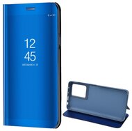 Tok álló (aktív FLIP, oldalra nyíló, asztali tartó funkció, tükrös felület, Mirror View Case) KÉK - Xiaomi Redmi Note 12 Pro Plus