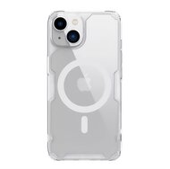 NILLKIN NATURE PRO MAGNETIC műanyag telefonvédő (közepesen ütésálló, légpárnás sarok, Magsafe rögzítés) ÁTLÁTSZÓ - Apple iPhone 15