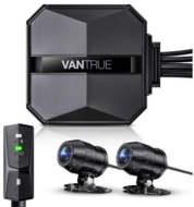 Vantrue Dash Cam - F1 (WiFi+GPS motoros kamera első + hátsó, 4K+ 1080p 30 FPS, WDR+HDR, 512GB MicroSD támogatás, IP67)