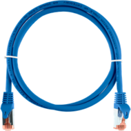 NIKOMAX Patch kábel S/FTP CAT6a LSOH, Essential Series, 1m, kék
