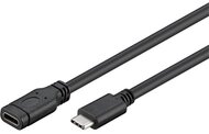 PREMIUMCORD Kábel USB 3.2 Gen1, hosszabbító, C - C, M/F, 2m, fekete
