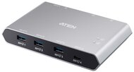 ATEN Switch 2-Port USB-C Gen 2 Sharing Switch with Power Pass-through - US3342-AT