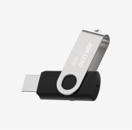 HIKSEMI Pendrive 4GB M200S "Rotary" USB 2.0, Szürke-Fekete, (HIKVISION)