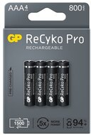 GP akku ReCyko Pro micro ceruza (AAA) 800mAh 4db/Cs