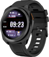 CANYON Maverick SW-83,Smart Watch, Realtek 8762DT, IPS1.32" 360x360, ARM Cortex-M4F,RAM192KB/ROM128MB, 400mAh 3.8v,GPS,128 Sport modes,IP68,STRAVA support,Real-Time Heart Rate & SpO2, black case & silicone strap 46*45.4mm 259*20mm, black