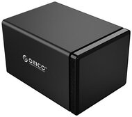 Orico Külső HDD tároló 3.5" - NS500RU3-EU-BK-BP (5 fiók, USB-A 3.0, Max.: 80TB, Raid támogatás, fekete)