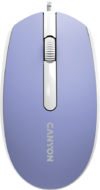 Canyon Wired optical mouse with 3 buttons, DPI 1000, with 1.5M USB cable, Mountain lavender, 65*115*40mm, 0.1kg