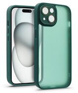 Haffner HF239564 Apple iPhone 15 Variete sötétzöld hátlap kameravédő peremmel, lencsevédő üveggel