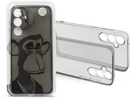 Haffner HF272530 Samsung Galaxy A35 Gray Monkey átlátszó szilikon hátlap