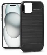 Haffner PT-6858 Apple iPhone 15 Plus Carbon fekete szilikon hátlap