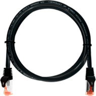 NIKOMAX Patch kábel S/FTP CAT6a LSOH, Essential Series, 3m, fekete