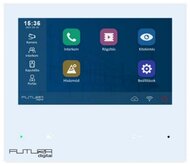 FUTURA VIX-482 érintőkijelzős/Wi-Fi modul hívástovábbítással/7"-s kijelző/Interkom/IP videós lakáskészülék