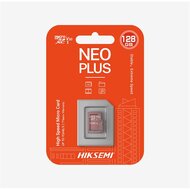 Hikvision HIKSEMI MicroSD kártya - NEO PLUS 128GB microSDXC™, Class 10 and UHS-I, TLC (adapter nélkül)