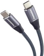 PREMIUMCORD Kábel USB 3.2 Gen 2x2, C - C, 100W, 5A, 20Gbit/s, M/M, 1m, szürke