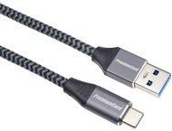PREMIUMCORD Kábel USB 3.2 Gen 1, 5Gbit/s, A - C, M/M, 1m, szürke