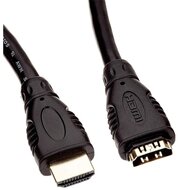 PREMIUMCORD kábel HDMI hosszabbító, 4K, 10Gb/s M/F, 2m, fekete