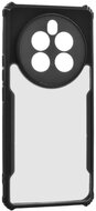 Szilikon telefonvédő (ütésállóság, légpárnás sarok, akril hátlap, kameravédő) FEKETE Realme 12 Pro Realme 12 Pro Plus