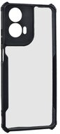 Szilikon telefonvédő (ütésállóság, légpárnás sarok, akril hátlap, kameravédő) FEKETE Motorola Moto G04