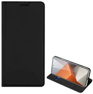 DUX DUCIS SKIN PRO tok álló, bőr hatású (FLIP, oldalra nyíló, kártyazseb, asztali tartó) FEKETE Xiaomi Redmi Note 13 Pro Plus 5G