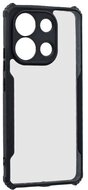 Szilikon telefonvédő (ütésállóság, légpárnás sarok, akril hátlap, kameravédő) FEKETE Xiaomi Redmi Note 13 4G