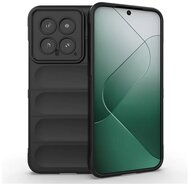 Szilikon telefonvédő (ütésállóság, kameravédő, 3D) FEKETE Xiaomi 14 5G