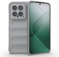 Szilikon telefonvédő (ütésállóság, kameravédő, 3D) VILÁGOSSZÜRKE Xiaomi 14 5G