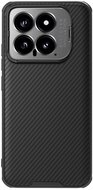 NILLKIN CAMSHIELD PROP műanyag telefonvédő (szilikon keret, ütésállóság, kameravédő, kitámasztó, csíkos) FEKETE Xiaomi 14 5G